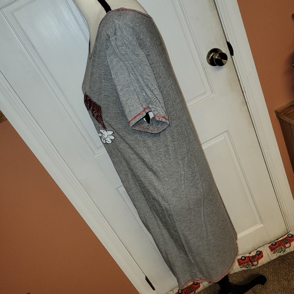 🛑Gray Grinch Pajama Dress with Red Accents - Picture 5 of 9